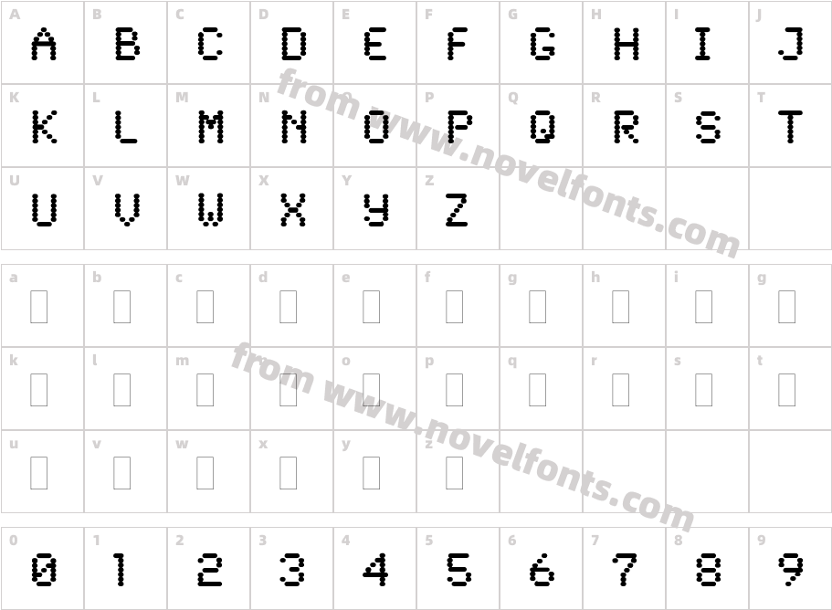 Synchro Beta PlainCharacter Map