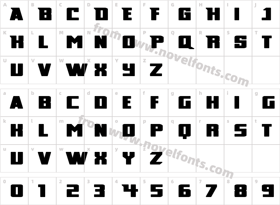 BroadCharacter Map