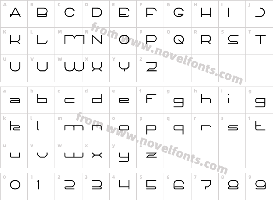 TECHNO CAPTURECharacter Map