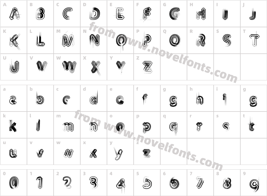 TH3 MACHINECharacter Map