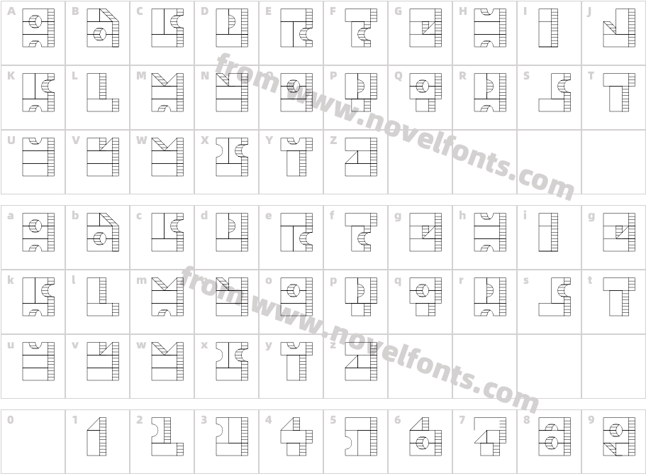 TPF Box of Bricks 1LCharacter Map