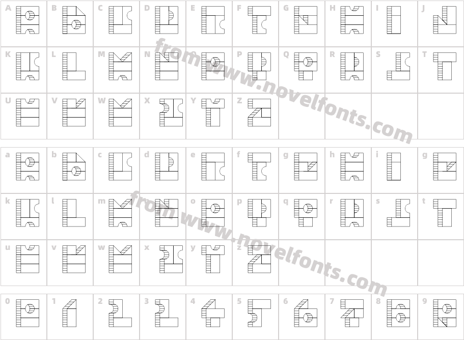 TPF Box of Bricks 1RCharacter Map