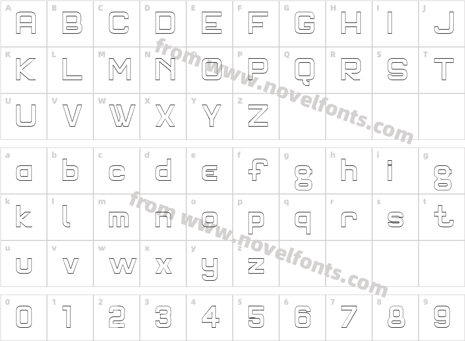 TPF Franknvogt OutlineCharacter Map