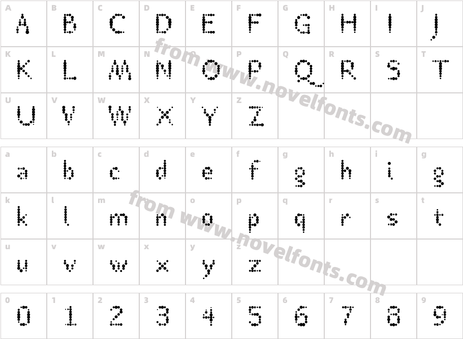 TT Rheostat Celsius MediumCharacter Map