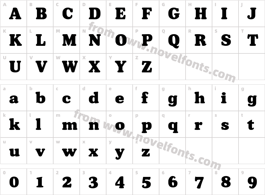 Broadside  NormalCharacter Map