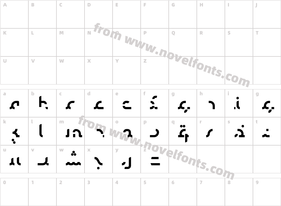 Talib FragmentCharacter Map