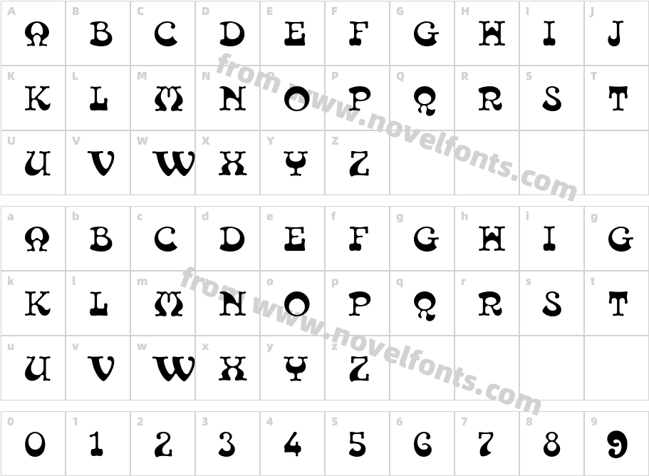 Tambourine Filled DCharacter Map