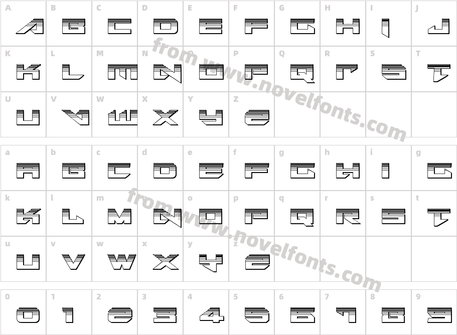 Tarrget Platinum RegularCharacter Map