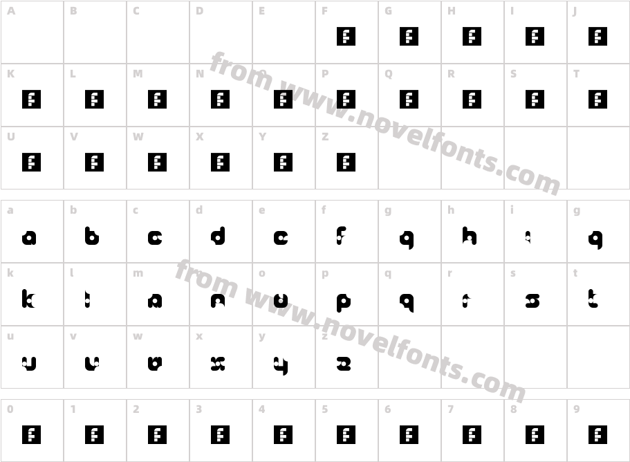 Tasty Glyphs RegularCharacter Map