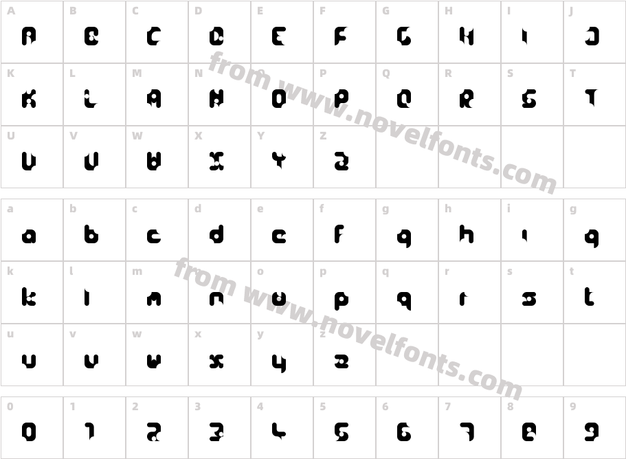 Tasty Glyphs.1 RegularCharacter Map