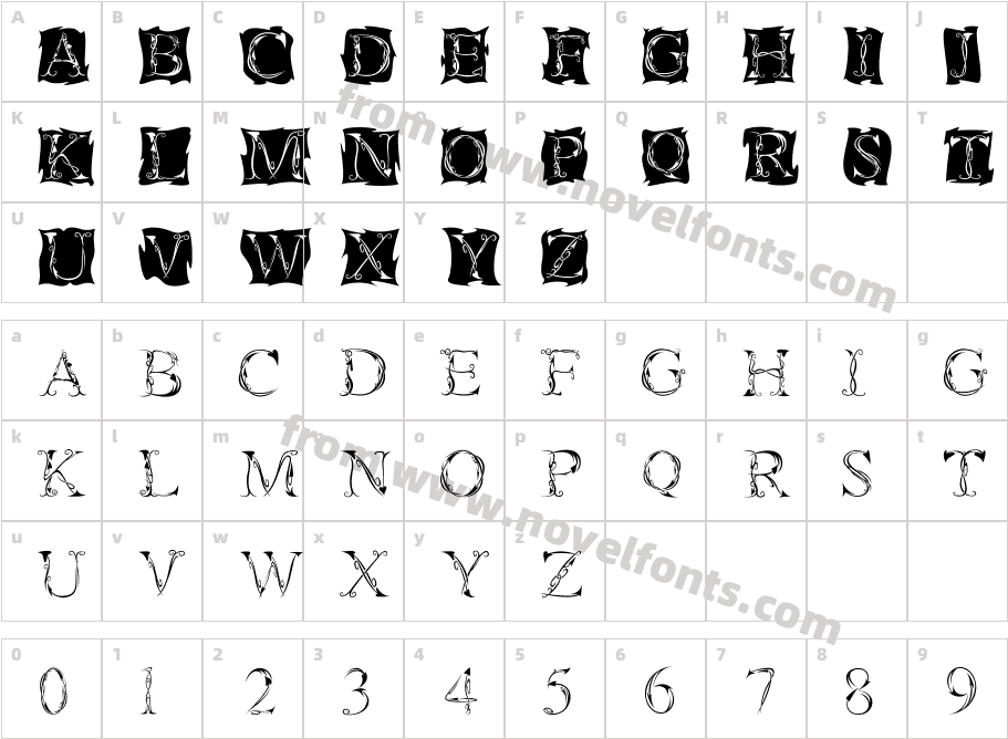 TatooCharacter Map