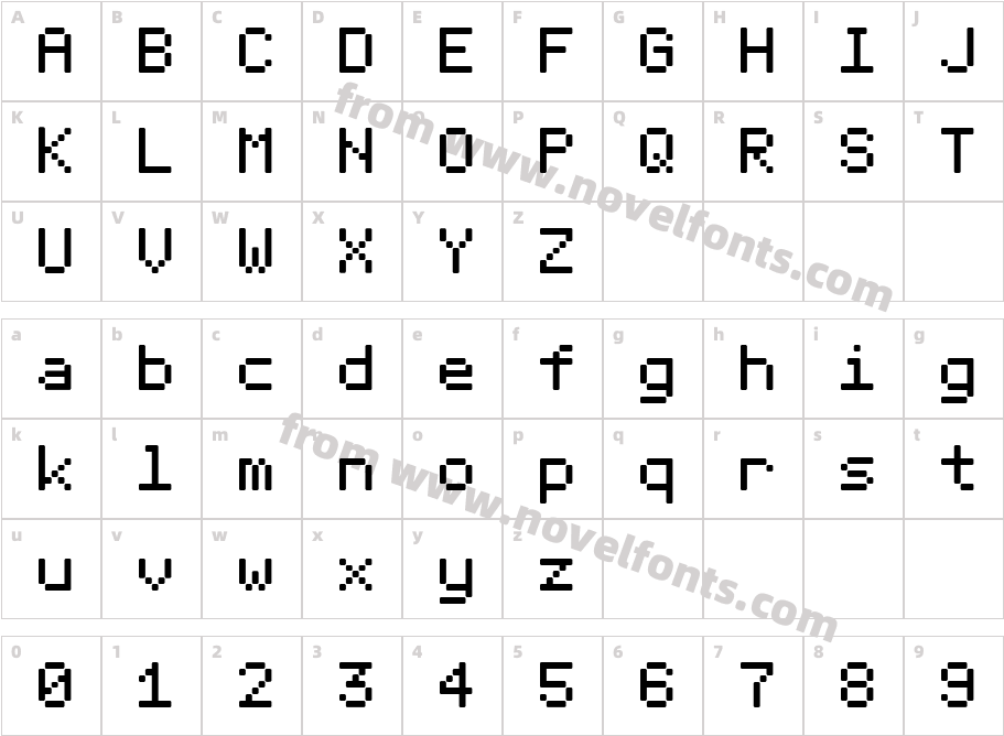 Telegrama RawCharacter Map