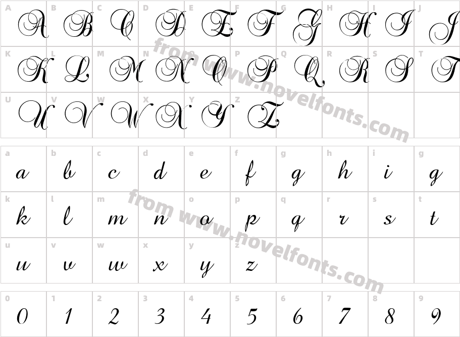 Brock ScriptCharacter Map