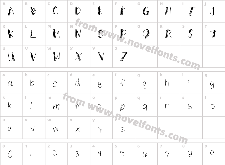 Thick StickCharacter Map