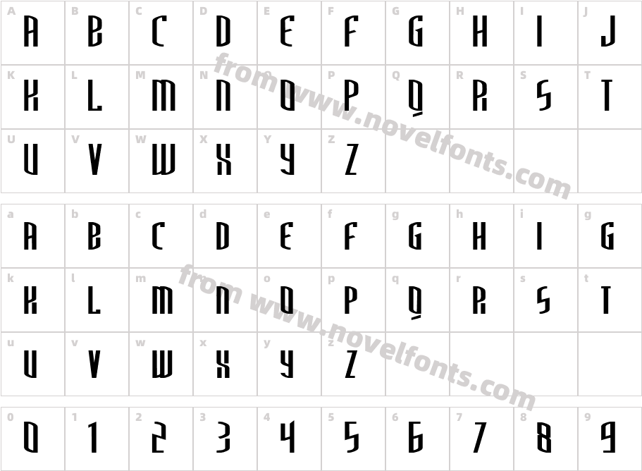 Third Generation RegularSWFTECharacter Map