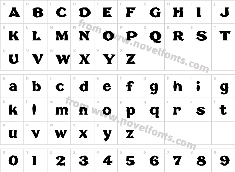 Broken PosterCharacter Map