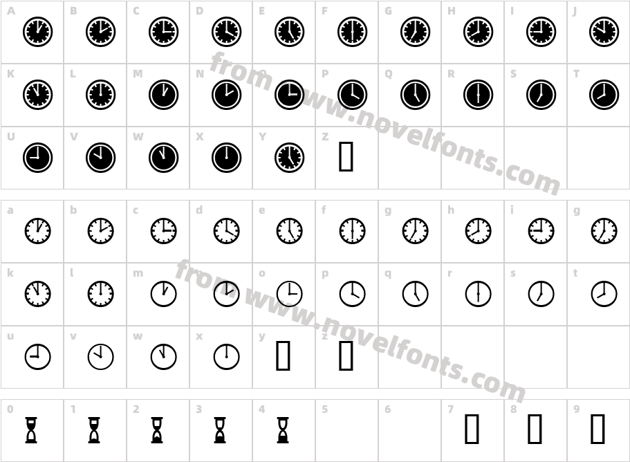 Tictac OneCharacter Map