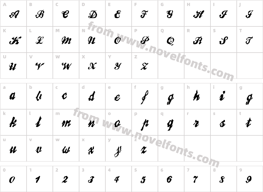 BrokenRecordCharacter Map