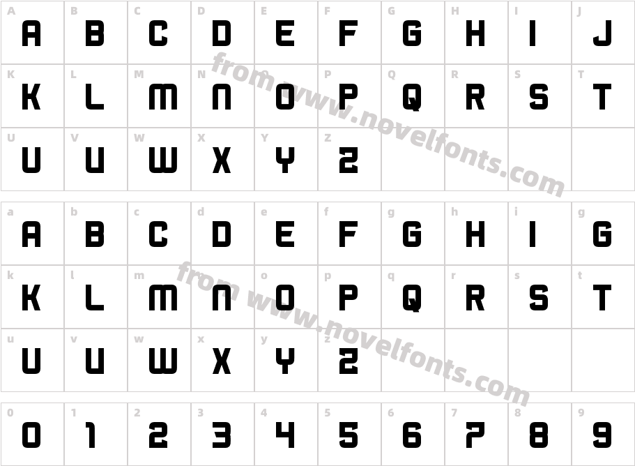 Bromine CocktailCharacter Map