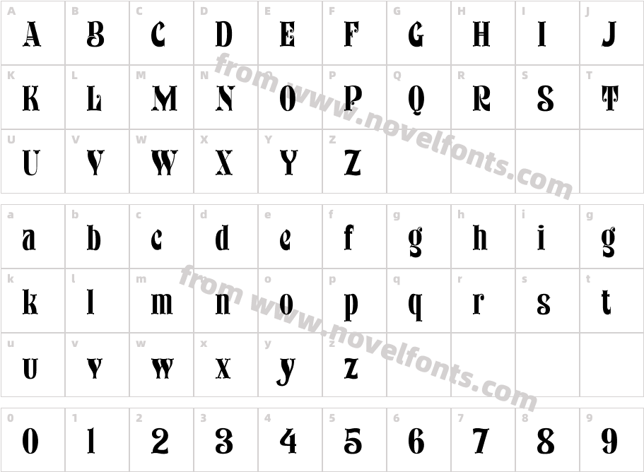 Bronc StomperCharacter Map