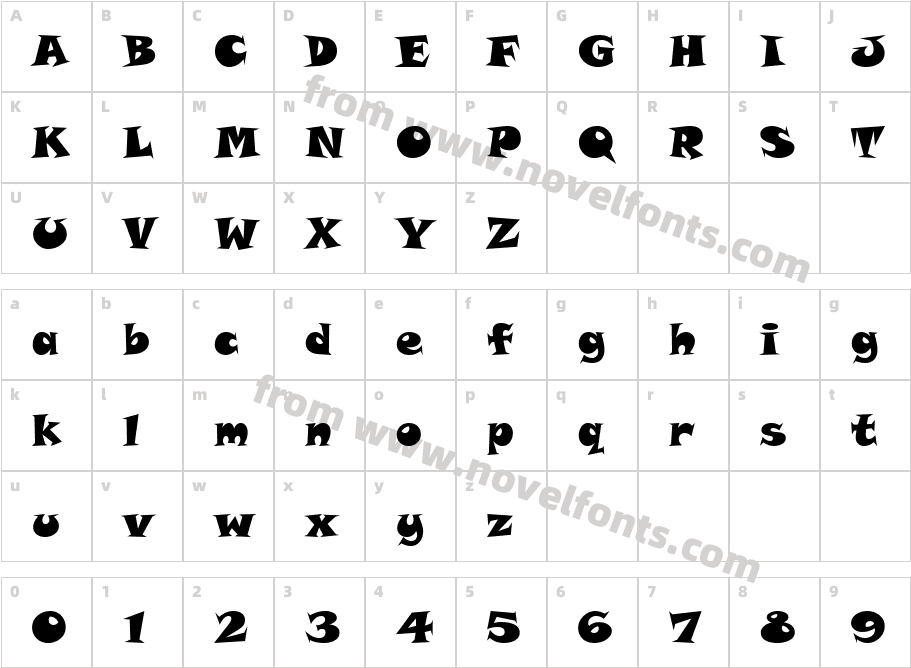 Tolstyak HeavyCharacter Map