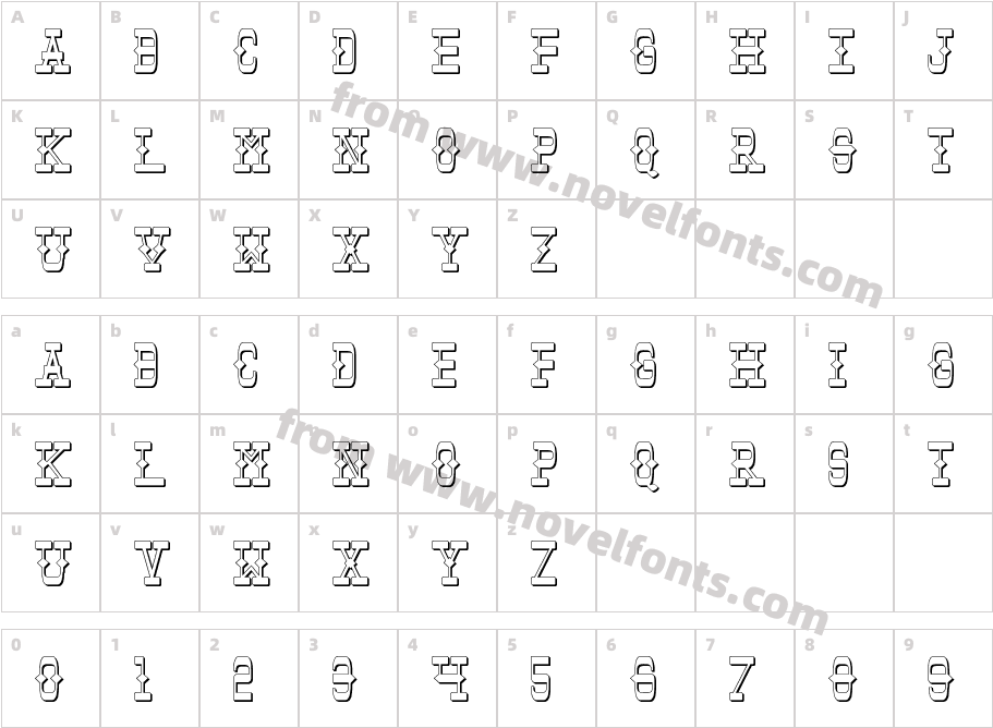 Tombstone ShadowCharacter Map