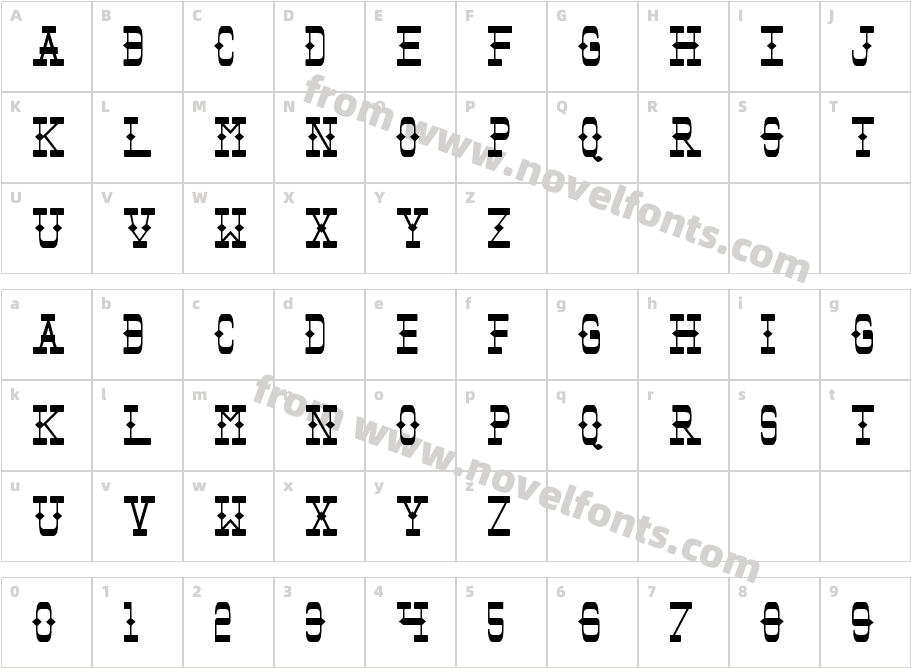 TombstoneCharacter Map