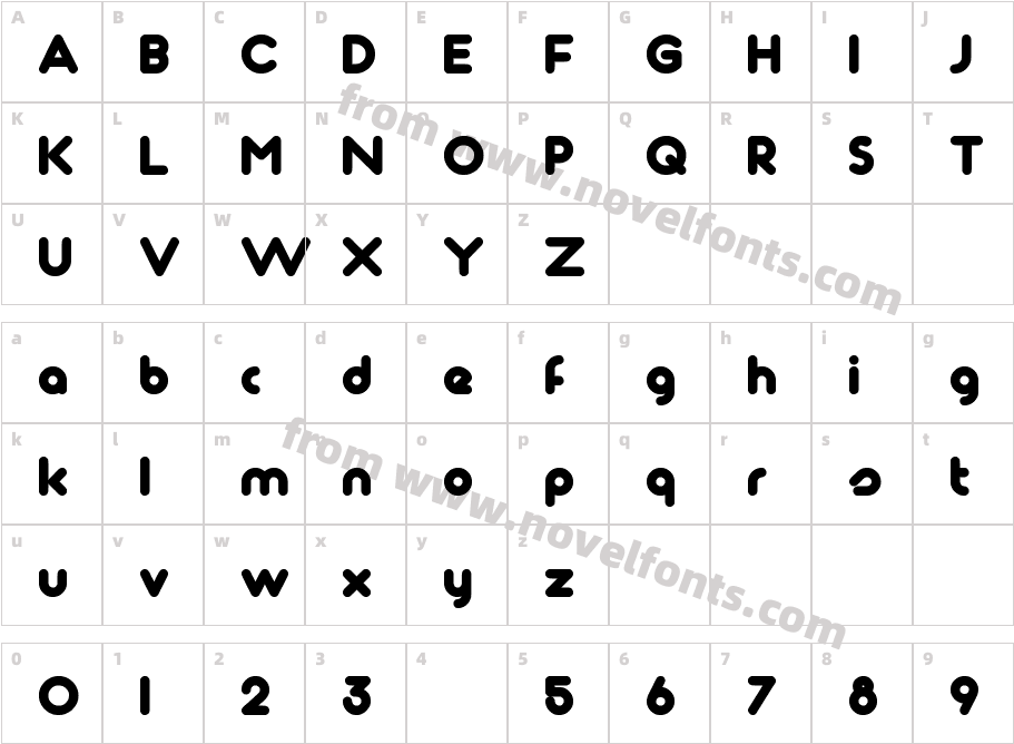 TondoCharacter Map