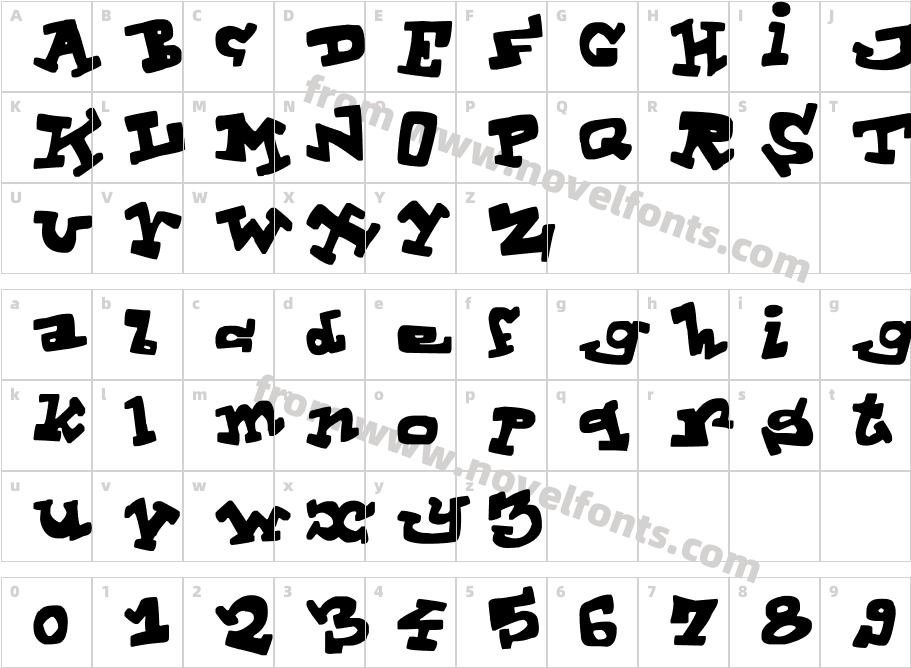 Toon Land BlackCharacter Map