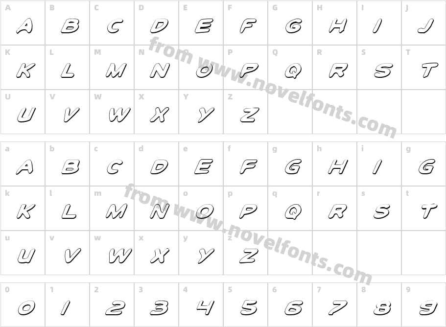 Toon Town Industrial Shad ItalCharacter Map