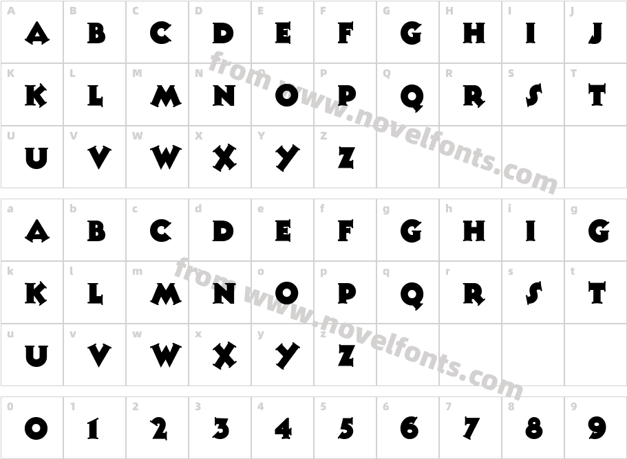 Tooney Noodle PlainCharacter Map