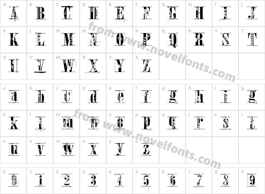 ToreadorCharacter Map