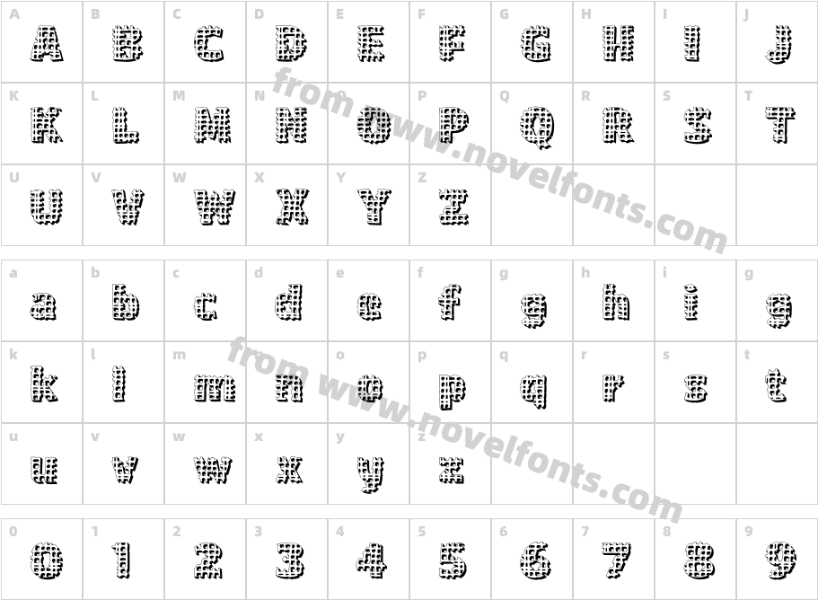 Town Square ' Grate'Character Map