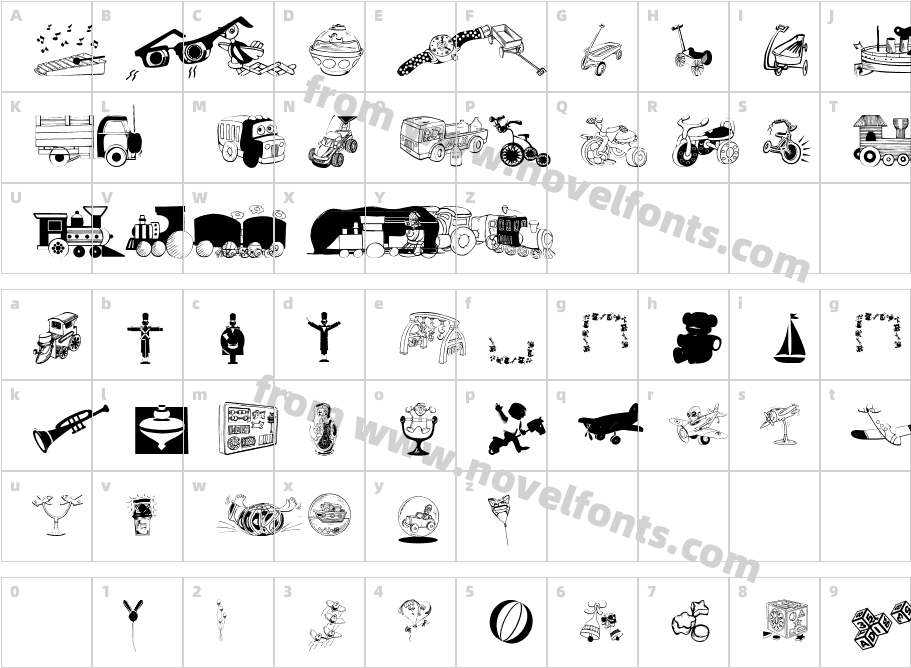 Toy ToyCharacter Map