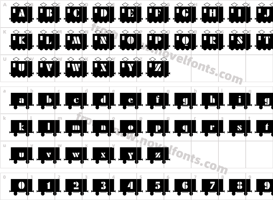 Train Black BeckerCharacter Map