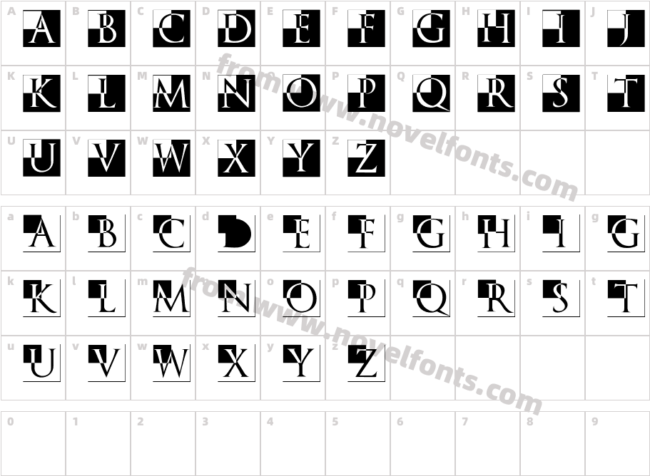 Trajanus Bricks XtraCharacter Map