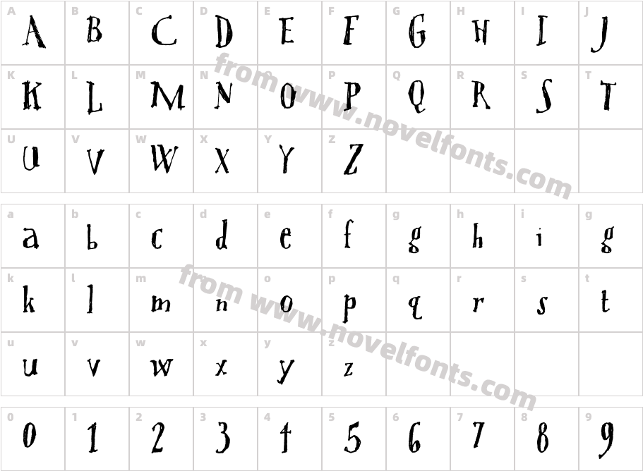 Tree PersimmonCharacter Map