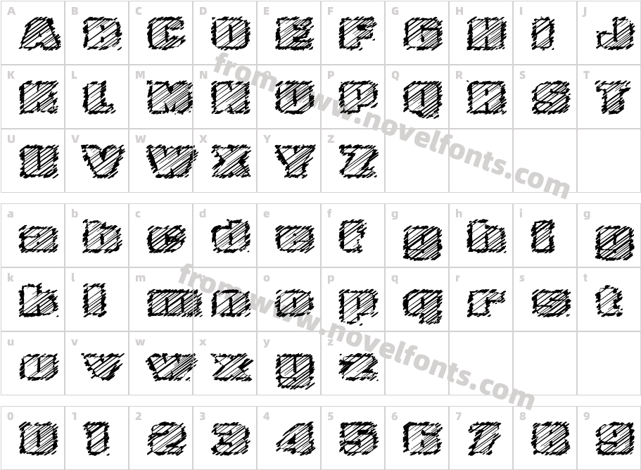 Triad ' Tracing'Character Map