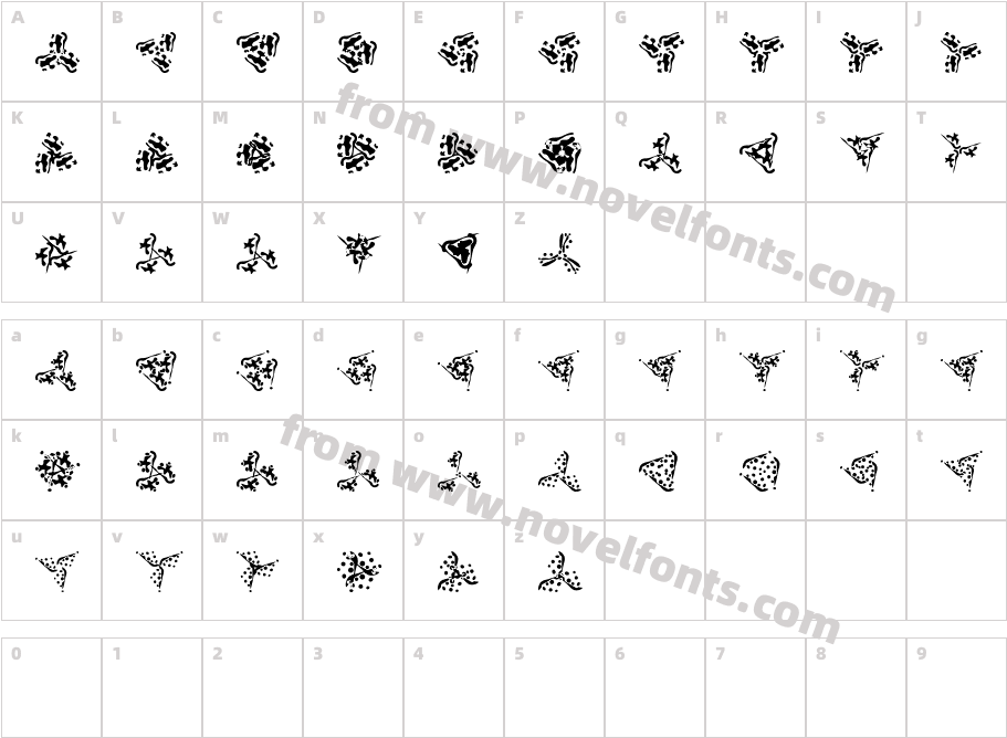 TrinsomniaCharacter Map