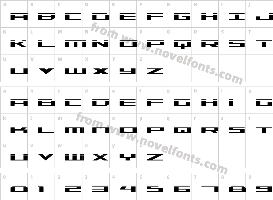 Trireme LaserCharacter Map