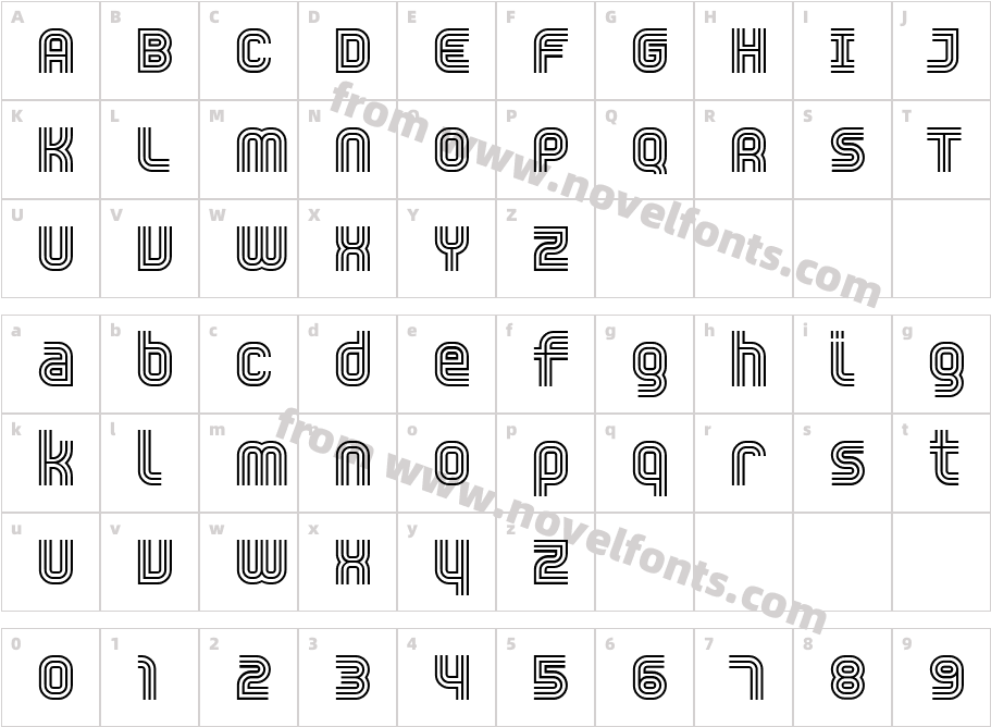 TrisectCharacter Map