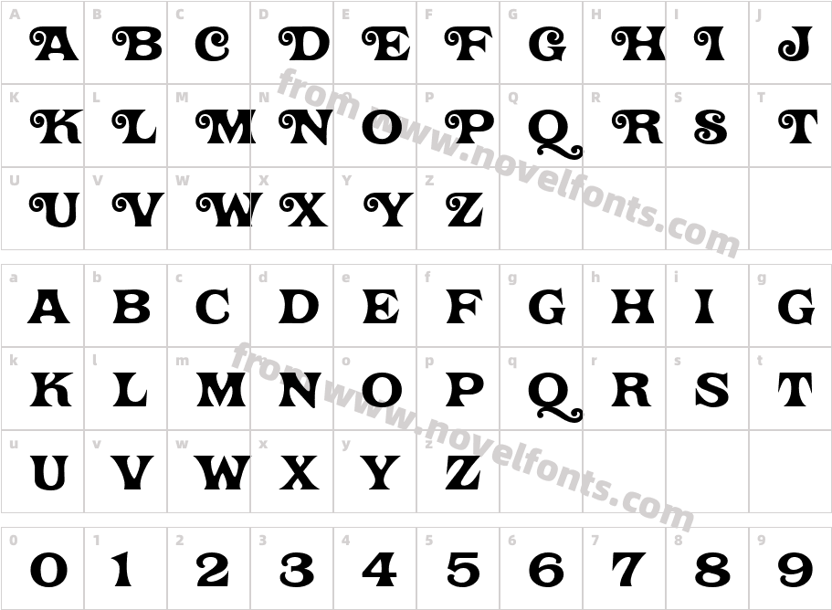 TwisterJFCharacter Map