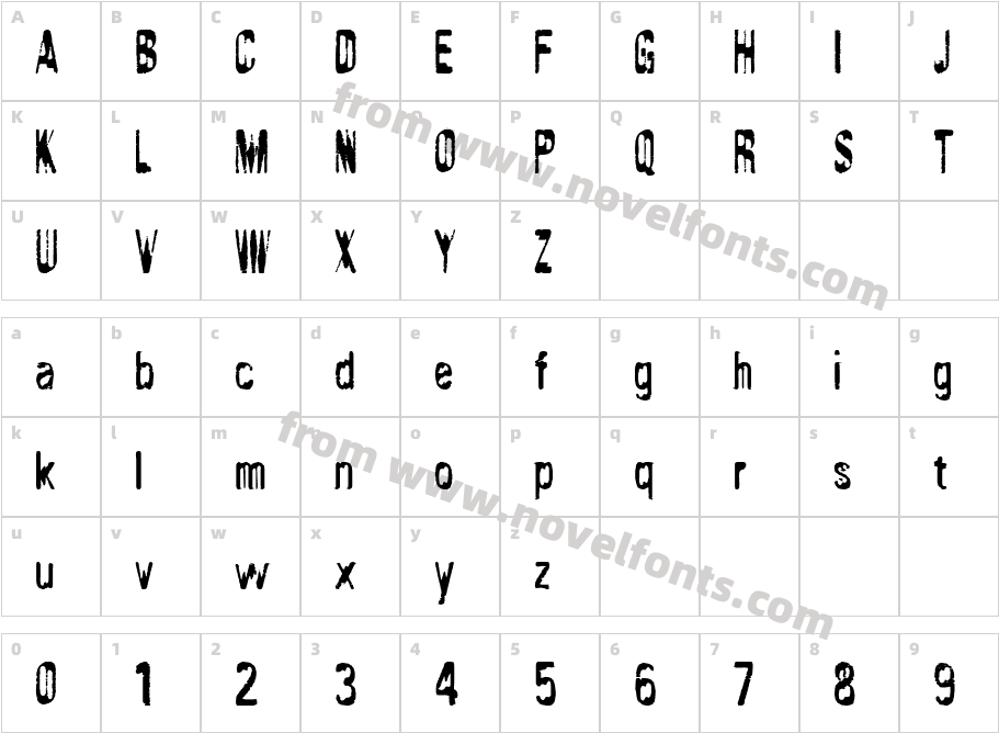 Twoface ICGCharacter Map