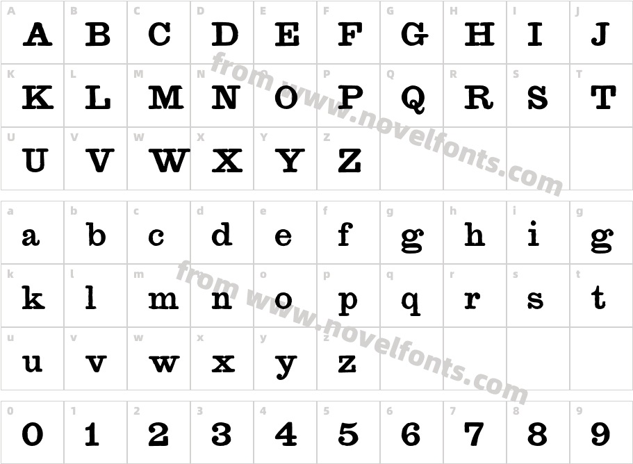 Type No1Character Map