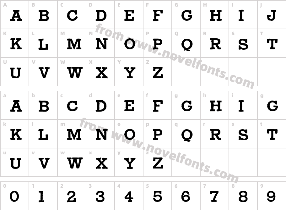 Type No2Character Map