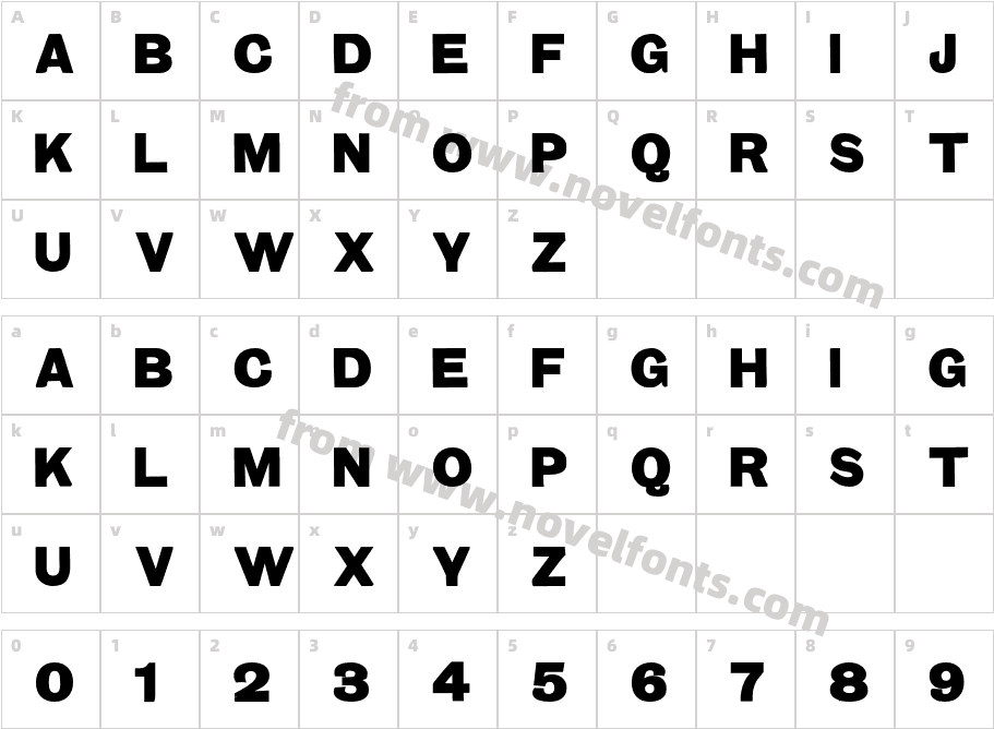 Type No4Character Map