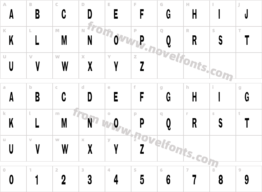 Type No5Character Map