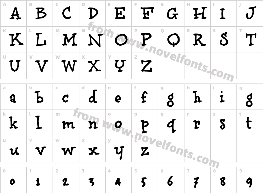 BrunoBookCharacter Map