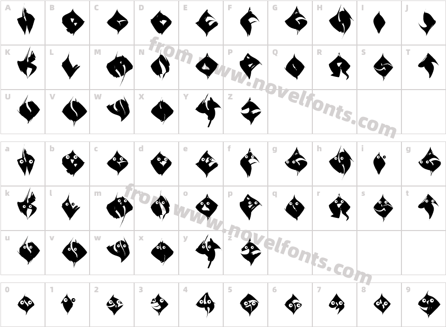 Typo Anarchycal EyesCharacter Map