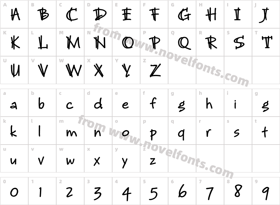 BrunoJBStd-BoldCharacter Map